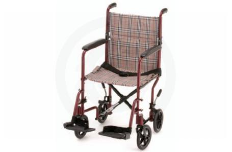 Regular Size- Red Print- Light Weight Transport Chair